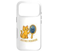 Carcasa para iPhone 17 Pro Gato místico cósmico Astro Mirror