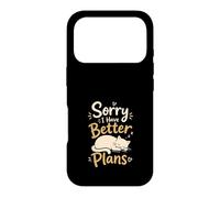 Carcasa para iPhone 17 Pro Gato Perezoso Divertido Mejores Planes