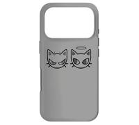 Carcasa para iPhone 17 Pro Gato Tomcat de ángel y Diablo de los años 90 Y2K