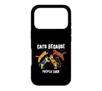 Carcasa para iPhone 17 Pro Gatos Porque la Gente Chupa a un Amante felino