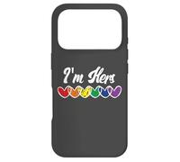 Carcasa para iPhone 17 Pro Gay Couple Matching LGBT Im Hers Gay Pride