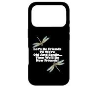 Carcasa para iPhone 17 Pro Gemas de libélula Seamos Amigos hasta Que Seamos Viejos y seniles