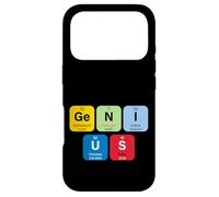 Carcasa para iPhone 17 Pro Genius with Periodic Table of Elements Memes Graphic Designs