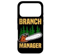Carcasa para iPhone 17 Pro Gerente de sucursal Forestal leñador Motosierra Cortar Madera