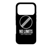Carcasa para iPhone 17 Pro Germany Autobahn NO Speed Limit Sign Symbol BUNDESAUTOBAHN