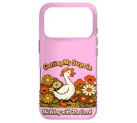 Carcasa para iPhone 17 Pro Getting My Steps in Walking with The Lord Christian Floral I