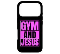 Carcasa para iPhone 17 Pro Gimnasio y Jesús Entrenador Cristiano Grace God Atleta Levantamiento