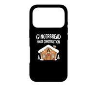 Carcasa para iPhone 17 Pro Gingerbread House Construction Funny Christmas Holiday Humor