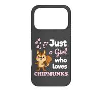 Carcasa para iPhone 17 Pro Girls Chipmunk Lover Just a Girl Who Loves Chipmunks