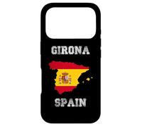 Carcasa para iPhone 17 Pro Girona España Vintage España Bandera Mapa Diseño