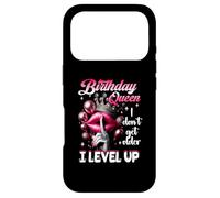 Carcasa para iPhone 17 Pro Globo Labial Birthday Queen I Don't Get Older I Level Up