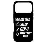 Carcasa para iPhone 17 Pro GLP-1 Comer Dormir Repetir Pérdida de Peso GLP1 Semaglutida