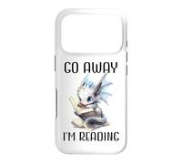 Carcasa para iPhone 17 Pro Go Away Im Reading Book Dragon Cute Dragon Books and Dragons