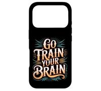Carcasa para iPhone 17 Pro Go Train Your Brain Fitness Enfoque Metas Bienestar -