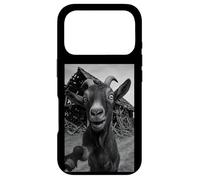 Carcasa para iPhone 17 Pro Goat Meme Country Humor Farm Chaos Scene Broken Barnyard
