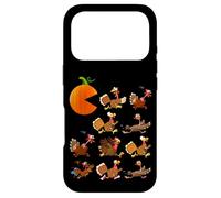 Carcasa para iPhone 17 Pro Gobble Til You Wobble Thanksgiving Pumpkin Game Eats Turkeys