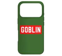Carcasa para iPhone 17 Pro Goblin Divertido Sarcástico Halloween Minimalista Adolescente Universidad