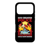 Carcasa para iPhone 17 Pro God Created Police So That Even Firefighters Fireman