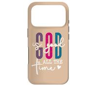 Carcasa para iPhone 17 Pro God is Good All The Time Pink Christian Bible Verse Jesus