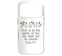 Carcasa para iPhone 17 Pro God is in The Midst of Her She Will Not Be Moved Psalm 46:5