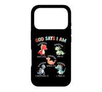 Carcasa para iPhone 17 Pro God Says I Am Dinosaur Bible Verses