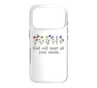 Carcasa para iPhone 17 Pro God Will Meet All Your Needs Philippians 4:19 4:9 Christian