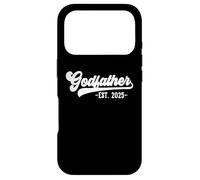 Carcasa para iPhone 17 Pro Godfather EST 2025 Godfather To Be Gifts New God Dad
