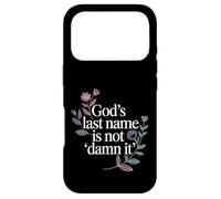 Carcasa para iPhone 17 Pro God'S Last Name Is Not Damn It Church Sarcasm Jokes -