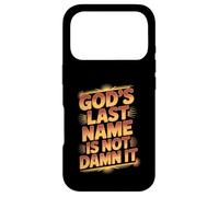 Carcasa para iPhone 17 Pro God'S Last Name Is Not Damn It Church Sarcasm Jokes -