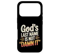 Carcasa para iPhone 17 Pro God'S Last Name Is Not Damn It Church Sarcasm Jokes -