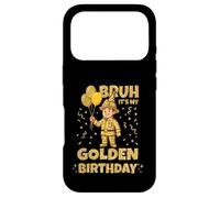 Carcasa para iPhone 17 Pro Golden Birthday Boys Girls Bday Fiesta de cumpleaños Bombero