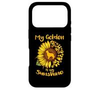 Carcasa para iPhone 17 Pro Golden Retriever Dog is My Sunshine Sunflower Dog Paw Puppy