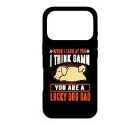 Carcasa para iPhone 17 Pro Golden Retriever You Are A Lucky Dog Dad Funny Puppy Dogs