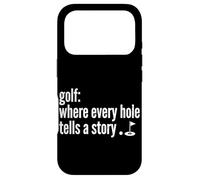 Carcasa para iPhone 17 Pro Golf Donde Cada Agujero Cuenta Una Historia Golfing Golf Lover Divertido