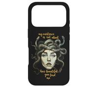 Carcasa para iPhone 17 Pro Gorgon Staring Petrify My Existence Not About Beauty Medusa