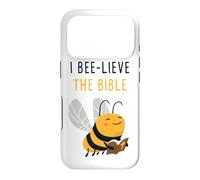 Carcasa para iPhone 17 Pro Gospel Kids Christian Faith Cute Bee: I Bee-Lieve The Bible