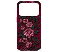 Carcasa para iPhone 17 Pro Gothic Dark Floral Black Lace Valentine