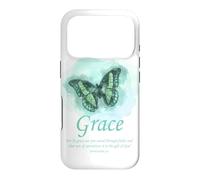 Carcasa para iPhone 17 Pro Grace Bible Verse: Women’s Christian Faith Ephesians 2:8