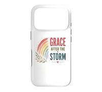 Carcasa para iPhone 17 Pro Gracia después de la tormenta Boho Rainbow Oración Cristiana Positiva