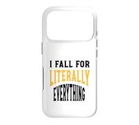 Carcasa para iPhone 17 Pro Gracioso Clumsy Me enamoro Literalmente de Todo