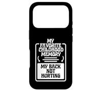 Carcasa para iPhone 17 Pro Gracioso Mi Recuerdo Favorito de la Infancia: la Espalda no