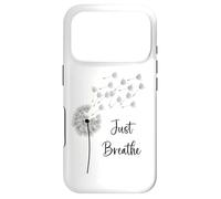Carcasa para iPhone 17 Pro Gráfico de Diente de león Just Breathe Wildflower Make a Wish
