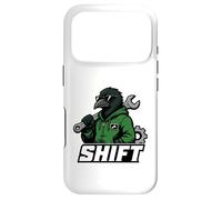 Carcasa para iPhone 17 Pro Gráfico de reparación de automóviles Raven Mechanic Shift