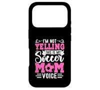 Carcasa para iPhone 17 Pro Gráfico de Voz I'm Not Yelling This Is My Soccer Mom