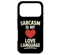 Carcasa para iPhone 17 Pro Gráfico Divertido de Sarcasmo es mi lenguaje de Amor