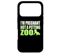 Carcasa para iPhone 17 Pro Gráfico I'm Pregnant Not A Petting Zoo