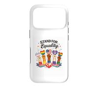 Carcasa para iPhone 17 Pro Gráfico Inspirador Stand For Equality Diversity Unity