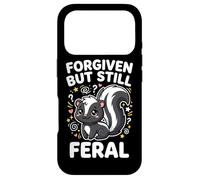 Carcasa para iPhone 17 Pro Gráfico Kawaii de Forgiven But Still Feral Sweet Skunk