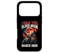 Carcasa para iPhone 17 Pro Gráfico Retro de I Saw The Blood Moon 2026 Howling Wolves