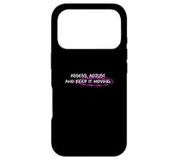 Carcasa para iPhone 17 Pro Gráfico Rosa Keep It Moving Pink